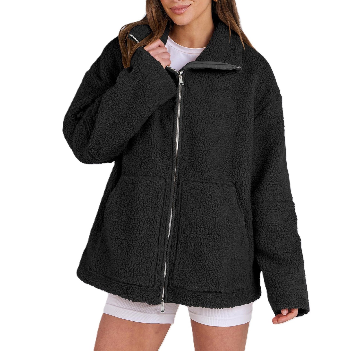 Krohn-e | Gemütliche Teddyjacke aus Wolle für Frauen