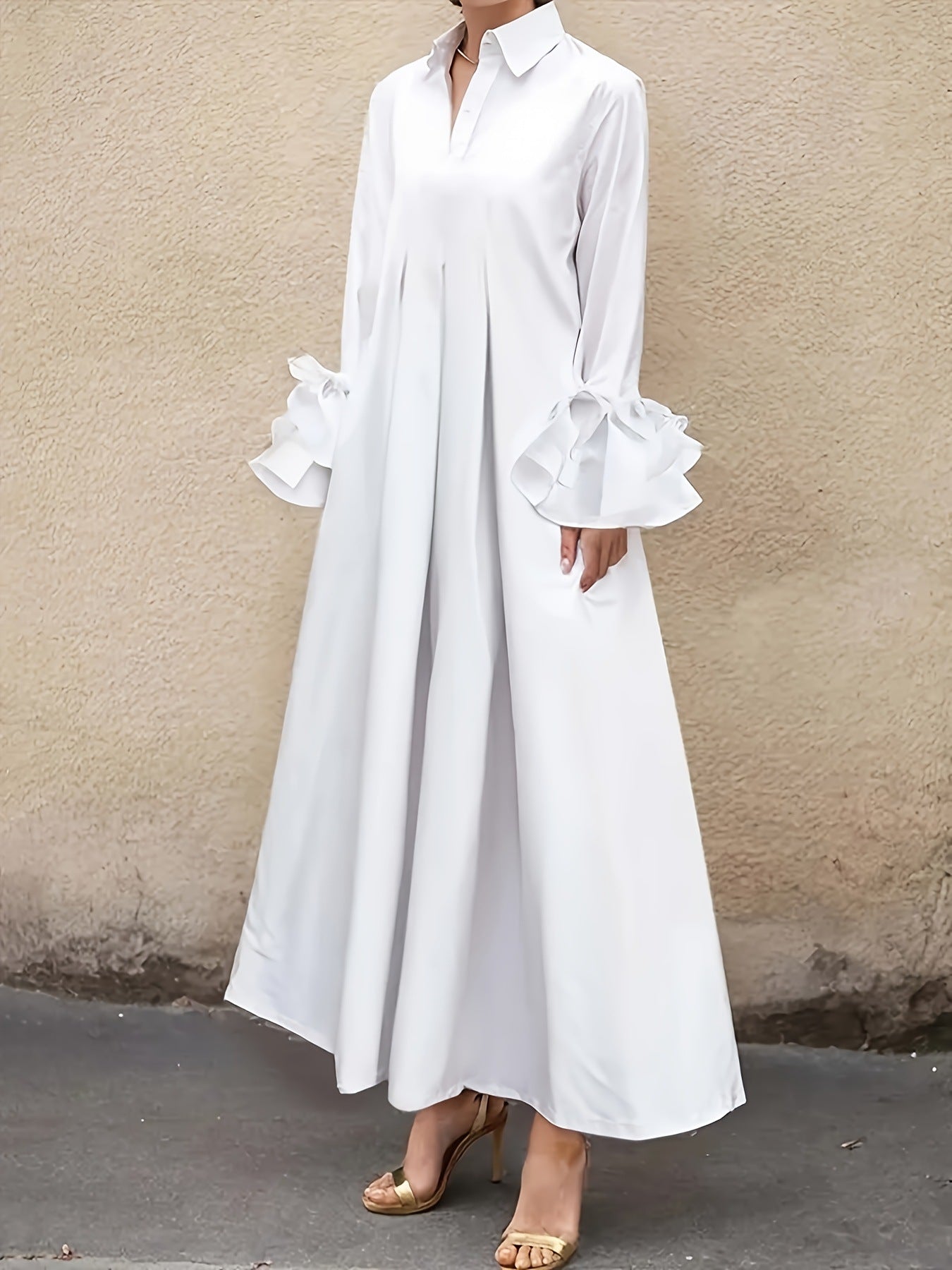 Damen Lange Hemdblusenkleid Krohn-e