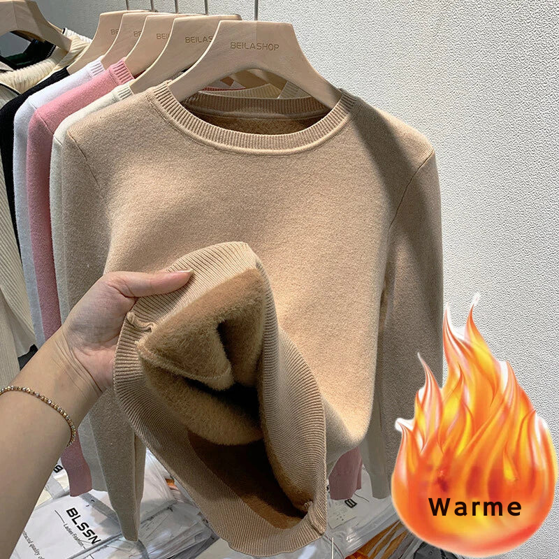 Eleganter und warmer Fleece-Pullover von Fudus