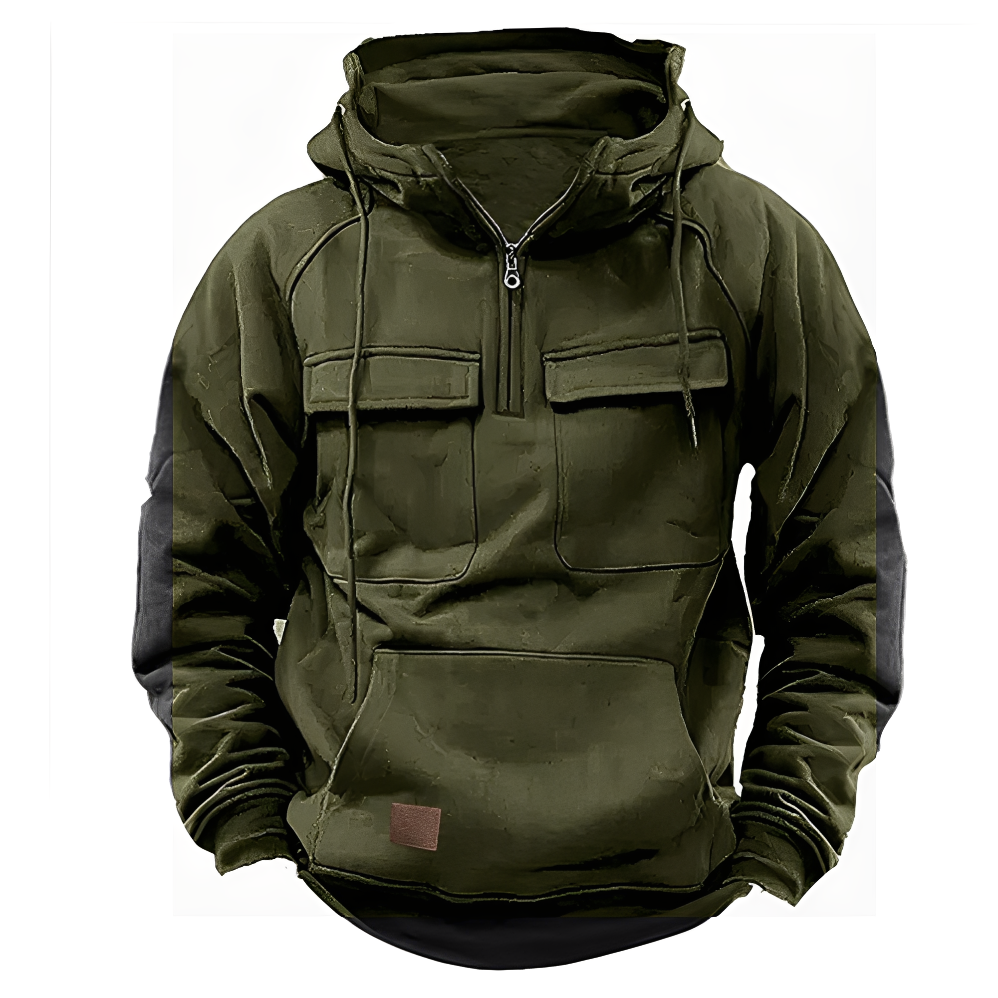 Krohn-e | Klassischer Hoodie mit mehreren Taschen für Männer