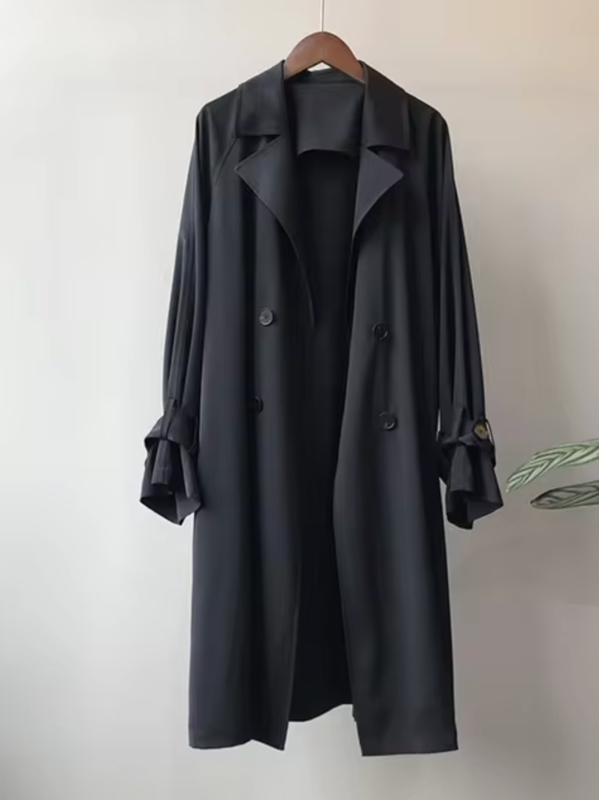 Krohn-e | Damen Langer Wasserdichter Trenchcoat Lässig
