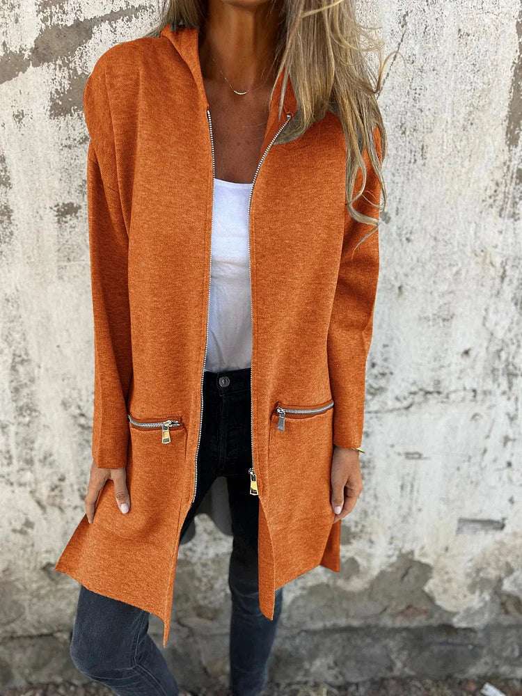 Krohn-e | Rundhals-Reißverschluss Langarm Freizeitjacke