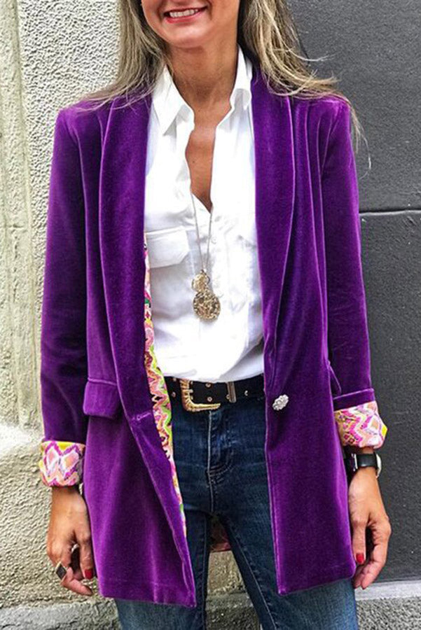 Krohn-e | Für Eternity Wende Retro Druck Blazer
