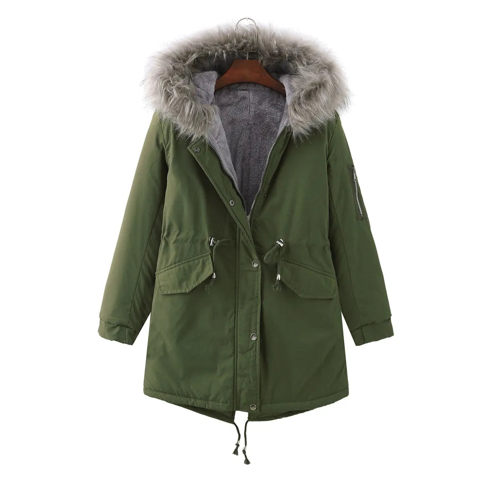 Krohn-e | Verdickte Winterjacke mit Fleecefutter
