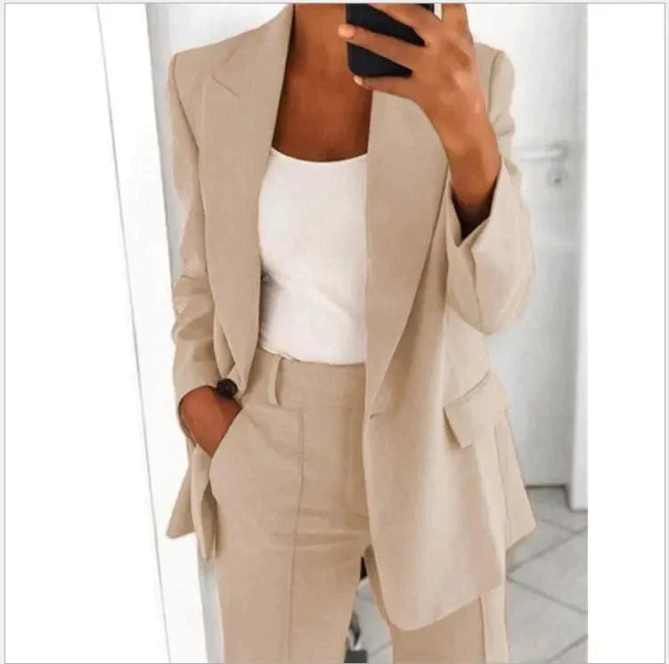 Elegantes Damen-Blazer-Kostüm mit schmeichelnder Passform – MARILYN️