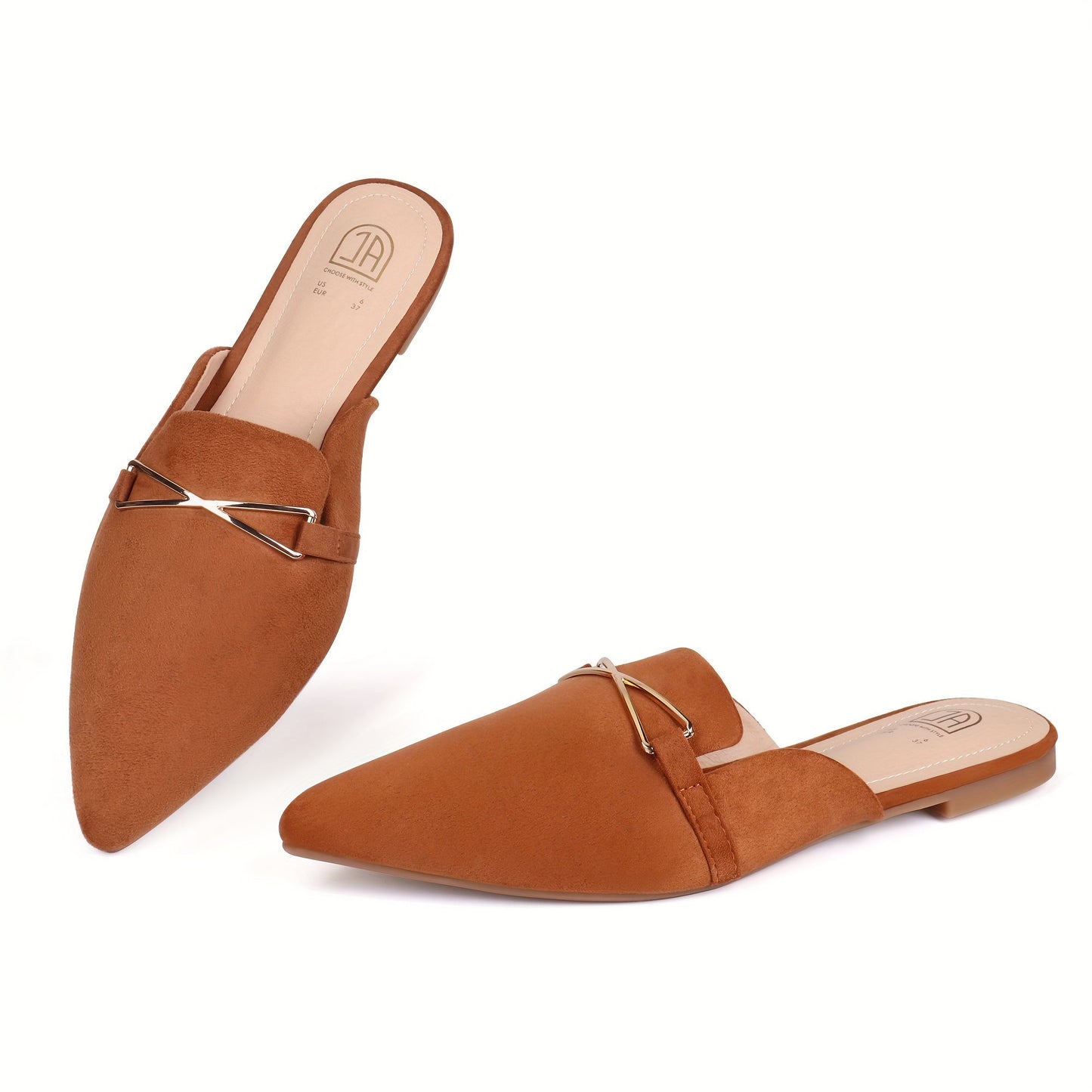 Damen-Pantoletten Pedrine - modisch und flach