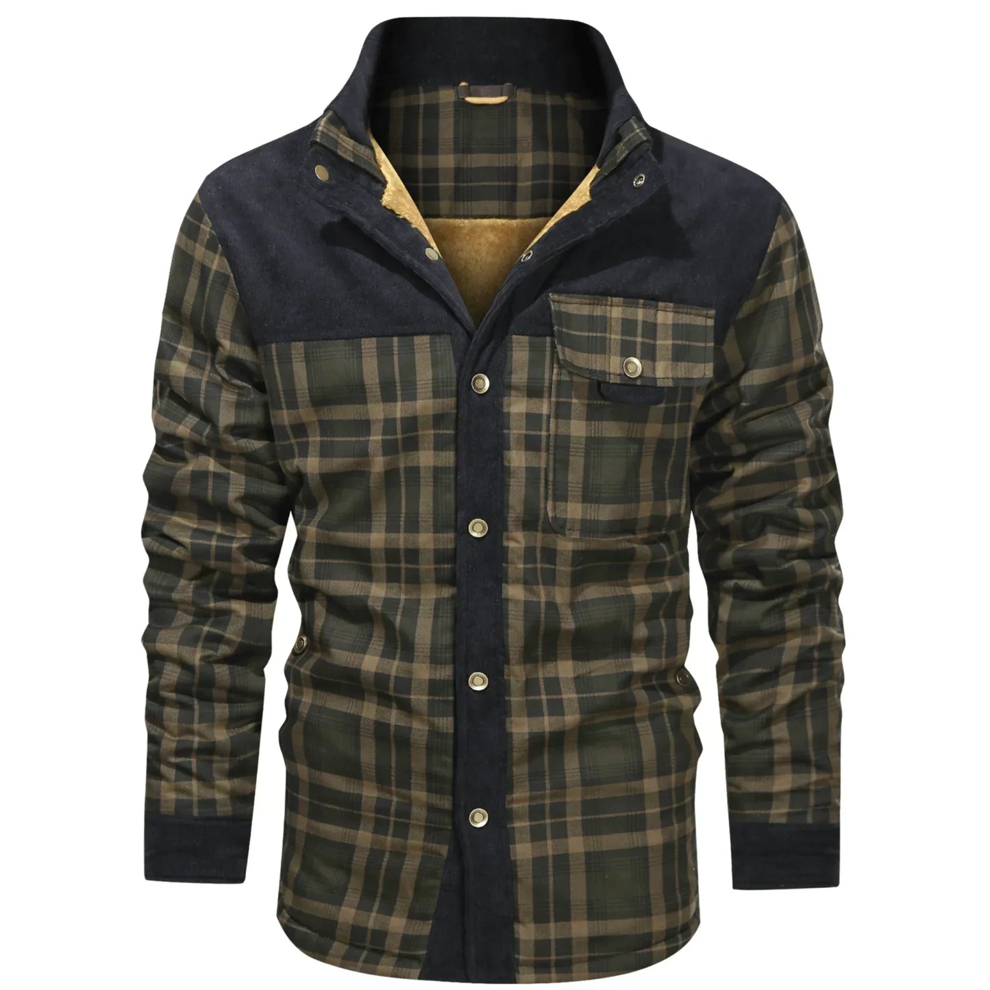 Verro Gefütterte Flanell-Wärmejacke