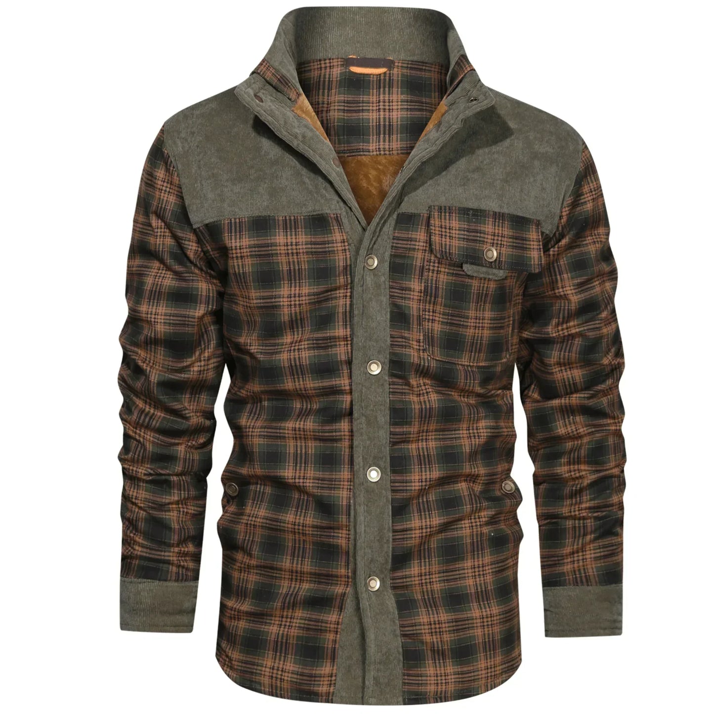 Verro Gefütterte Flanell-Wärmejacke