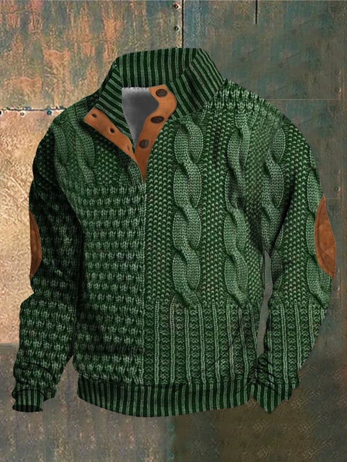 Michel™ –  Cooler Pullover mit Knöpfen für einen lässigen, eleganten Stil