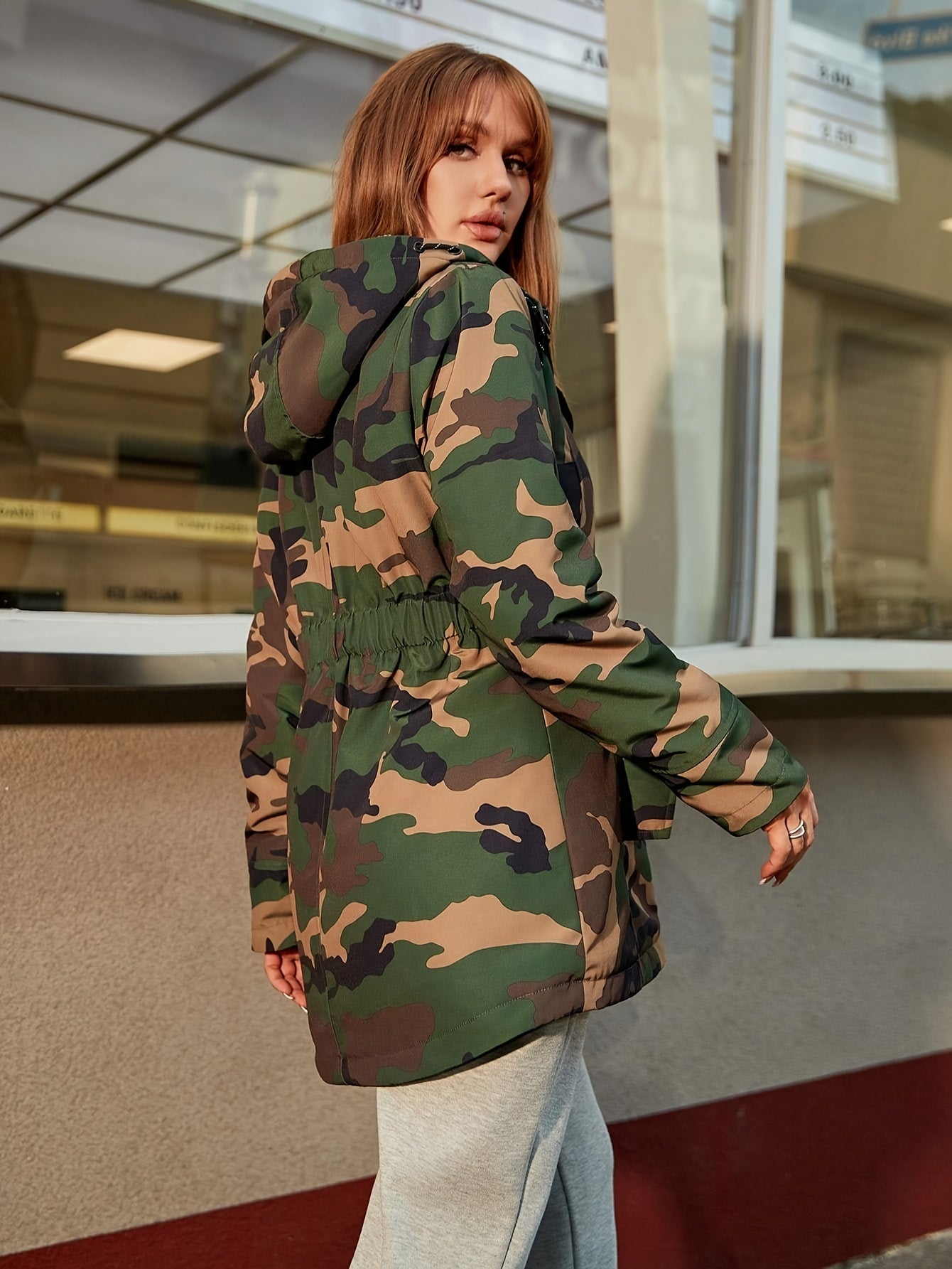 Krohn-e | Winter Casual Cozy mit Fleece-Futter und Kapuze für Damen Ideal für Herbst-Winter