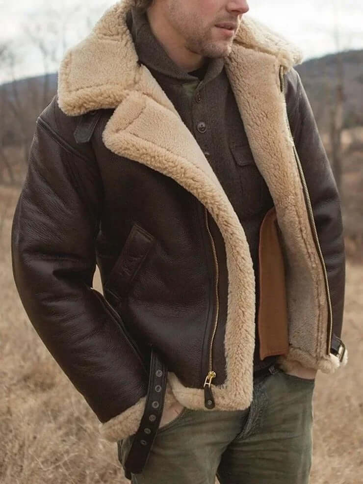 Krohn-e | Schaffell Fliegerjacke