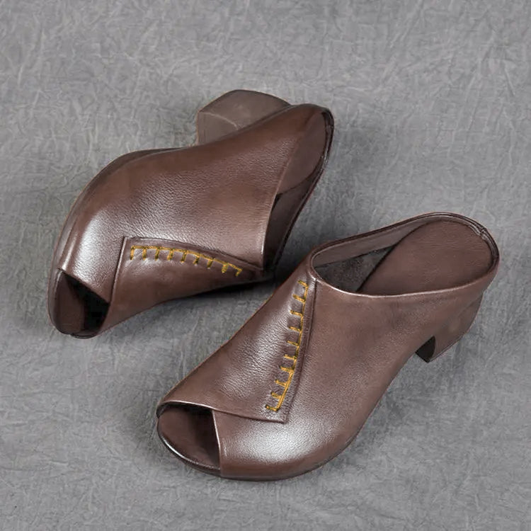 KROHN-E Damen Slip-On Sandalen Gepolstert