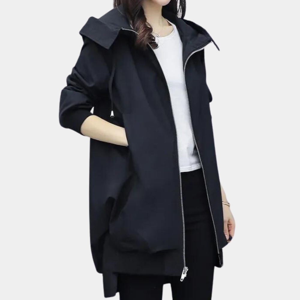 Krohn-e | Moderne Lange Jacke für Damen für den Herbst
