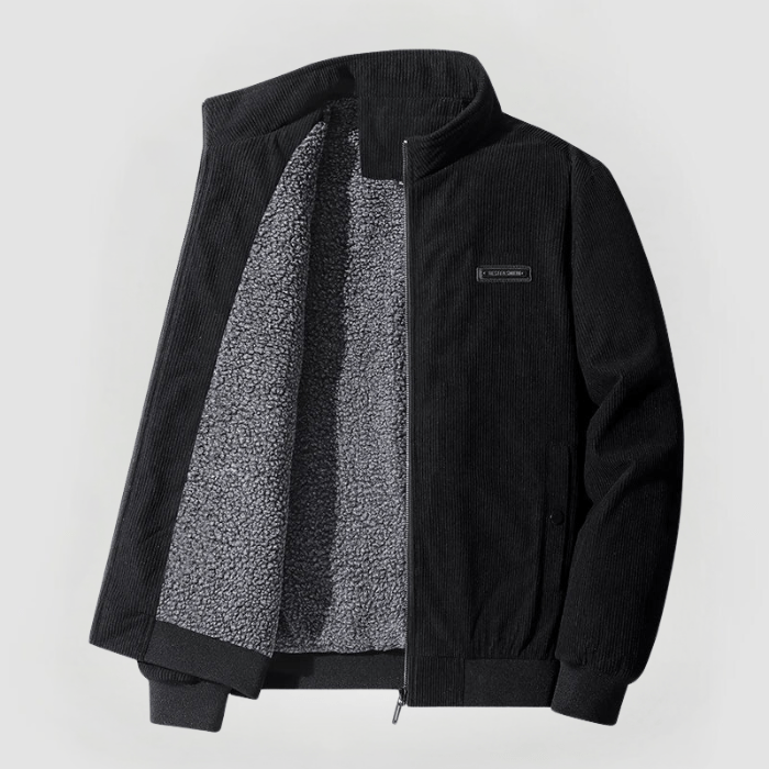 Krohn-e | Corduroy-jacke mit Teddyfutter Warm und Komfortabel Ideal für Kaltes Wetter