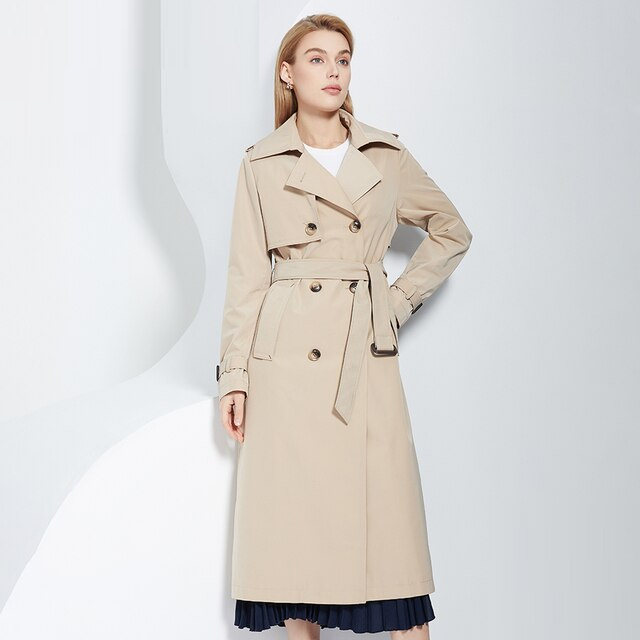Krohn-e | Parka mit Gürtel - Raffiniert und Zeitlos