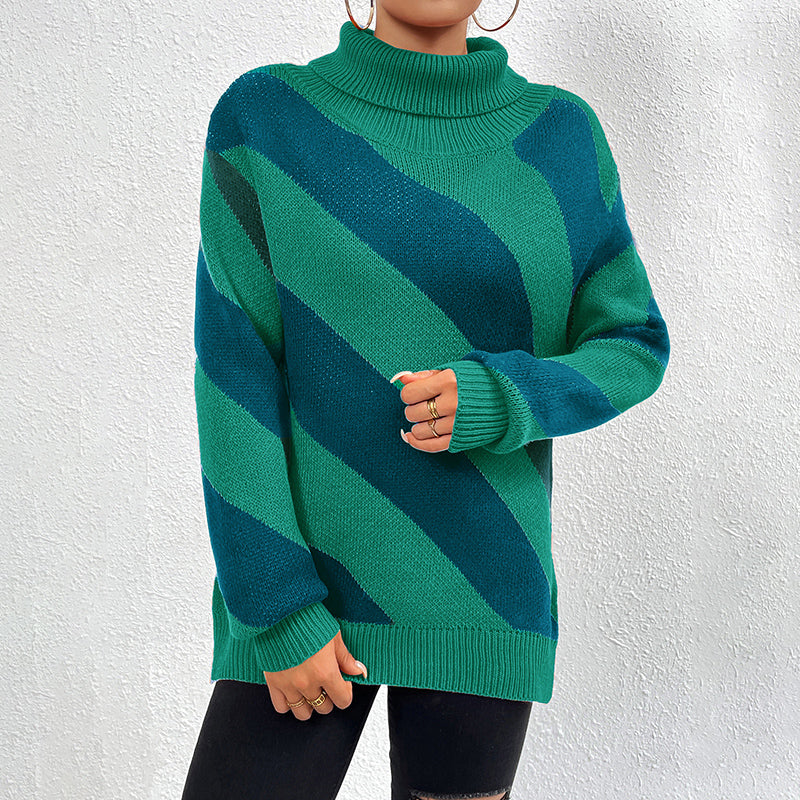 Krohn-e | Gestreifter Strickpullover Mit Lässigem Design