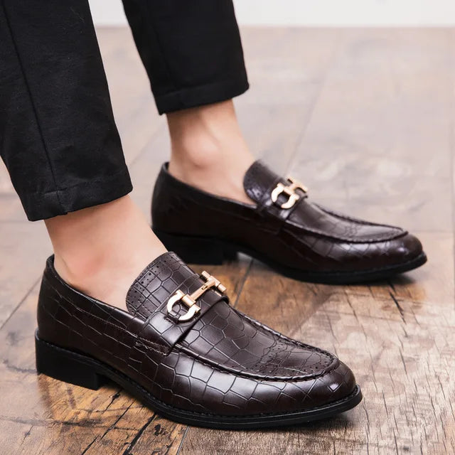 Herringbone Ashton Brogue Loafers