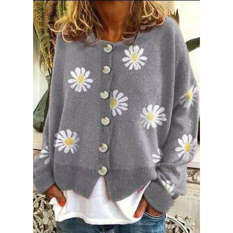 Krohn-e | Bedruckter Strickmantel