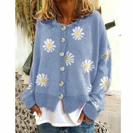 Krohn-e | Bedruckter Strickmantel