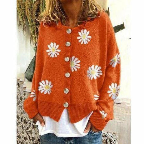 Krohn-e | Bedruckter Strickmantel