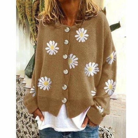 Krohn-e | Bedruckter Strickmantel