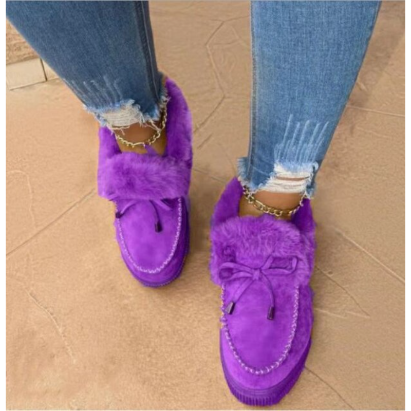 Júlia Winterstiefel - warme, runde Stiefel