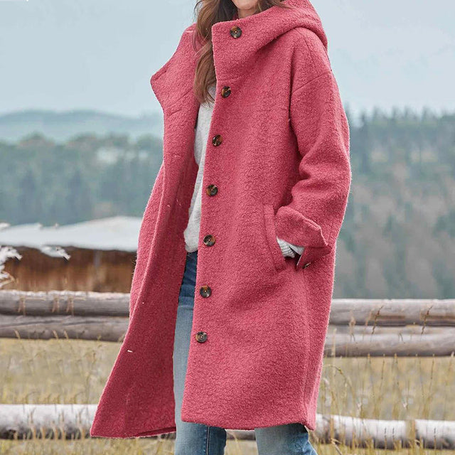 Krohn-e | Damen Stilvolle Herbstjacke Mit Kapuze Und Taschen