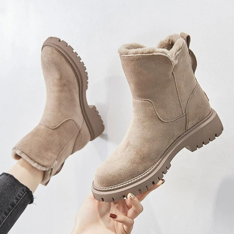 Krohn-e | Warme Damenstiefel mit Reißverschluss