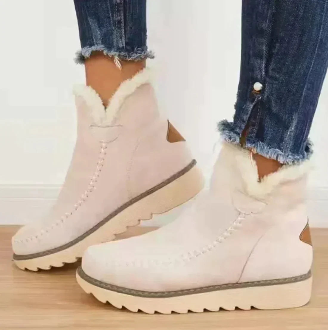 Krohn-e | Faux Suede Schnee Retro Baumwollstiefel