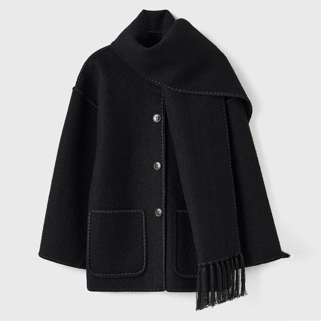 Krohn-e | Damen Wintermantel mit Schal