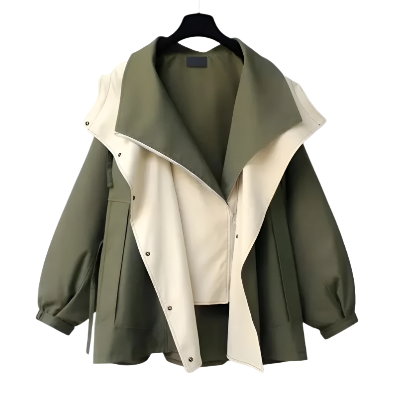 Krohn-e | Oversized Wasserdichte Regenjacke für Damen