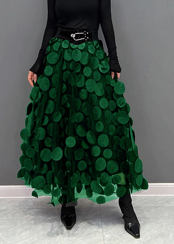 Krohn-e | Schicker Rock aus Polka Dot und Tüll Patchwork