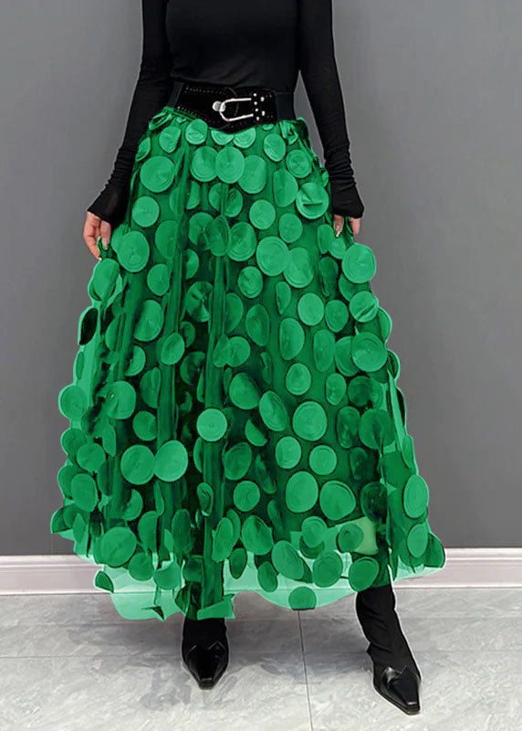 Krohn-e | Schicker Rock aus Polka Dot und Tüll Patchwork