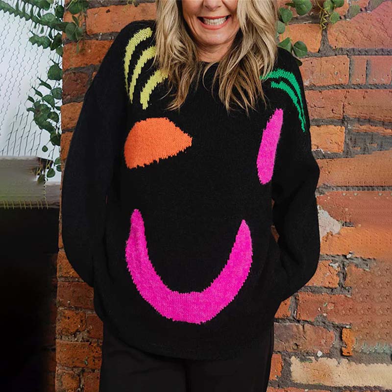 Krohn-e | Smiley Strickpullover