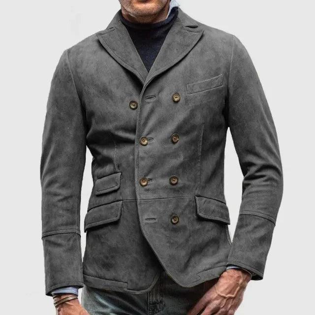 Herren-Vintage-Blazer mit Pattentaschen