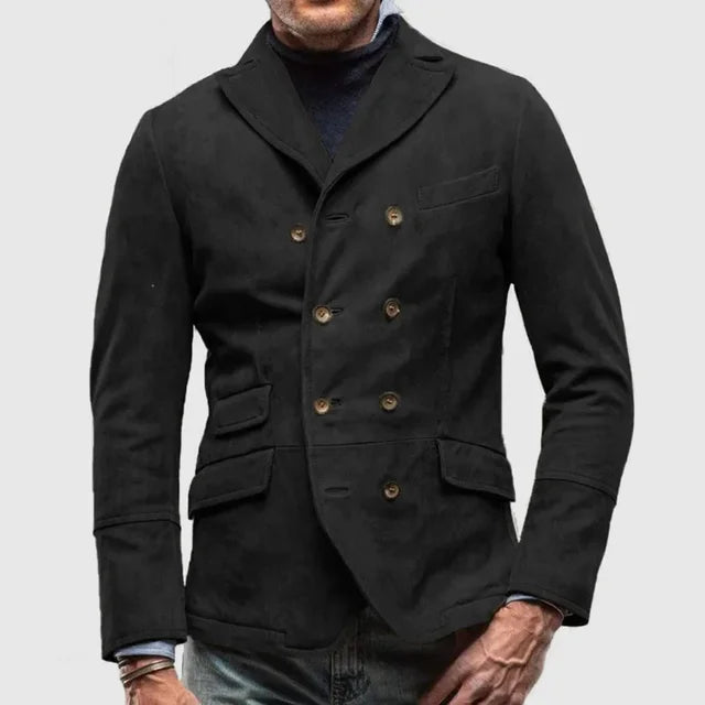 Herren-Vintage-Blazer mit Pattentaschen