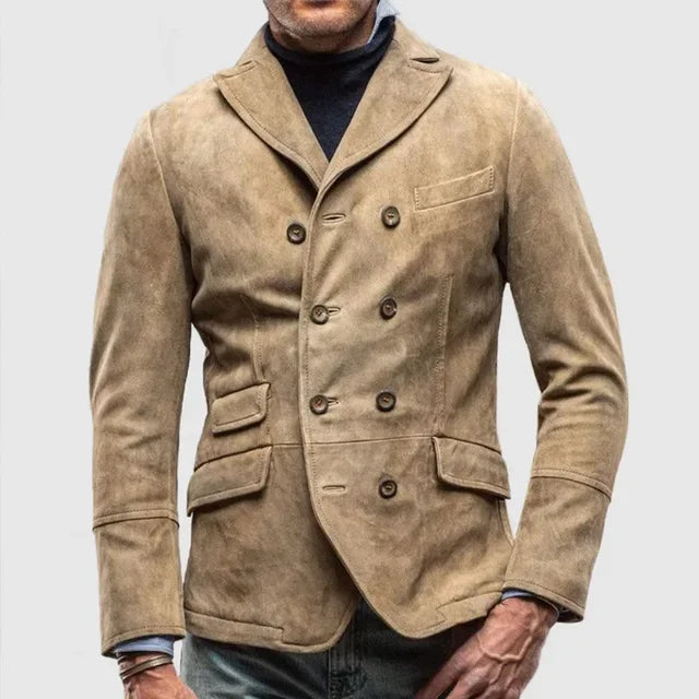 Herren-Vintage-Blazer mit Pattentaschen