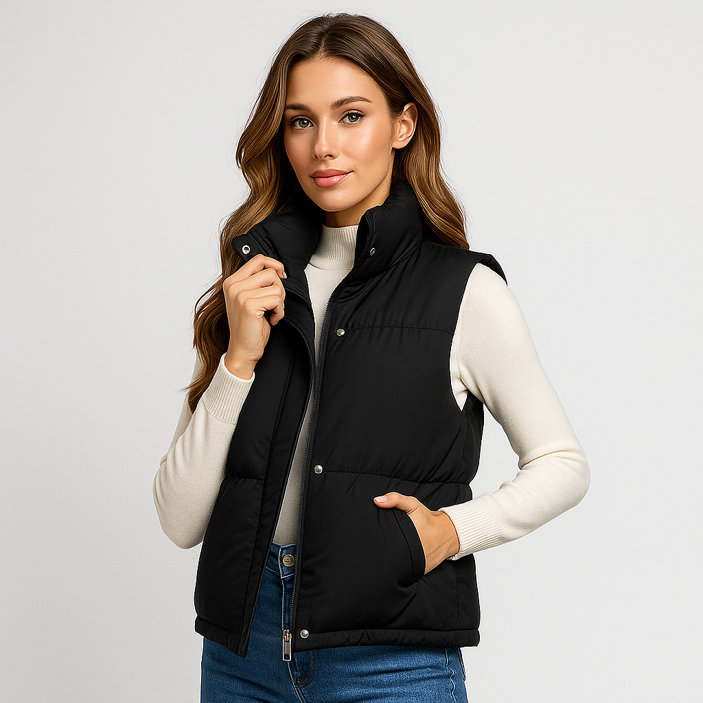 Krohn-e | Wattiertes lässiges Gilet für Damen