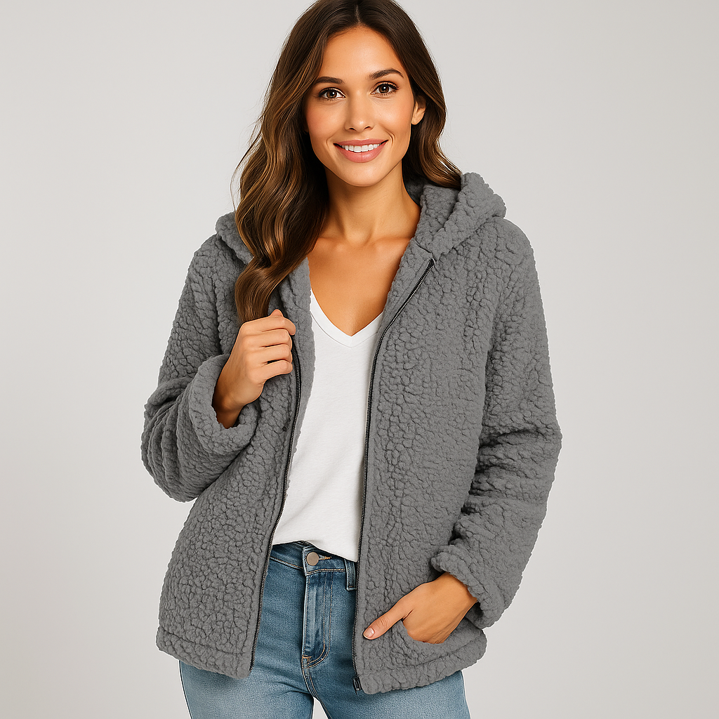 Krohn-e | Fleecejacke mit Kapuze für Damen Yverine