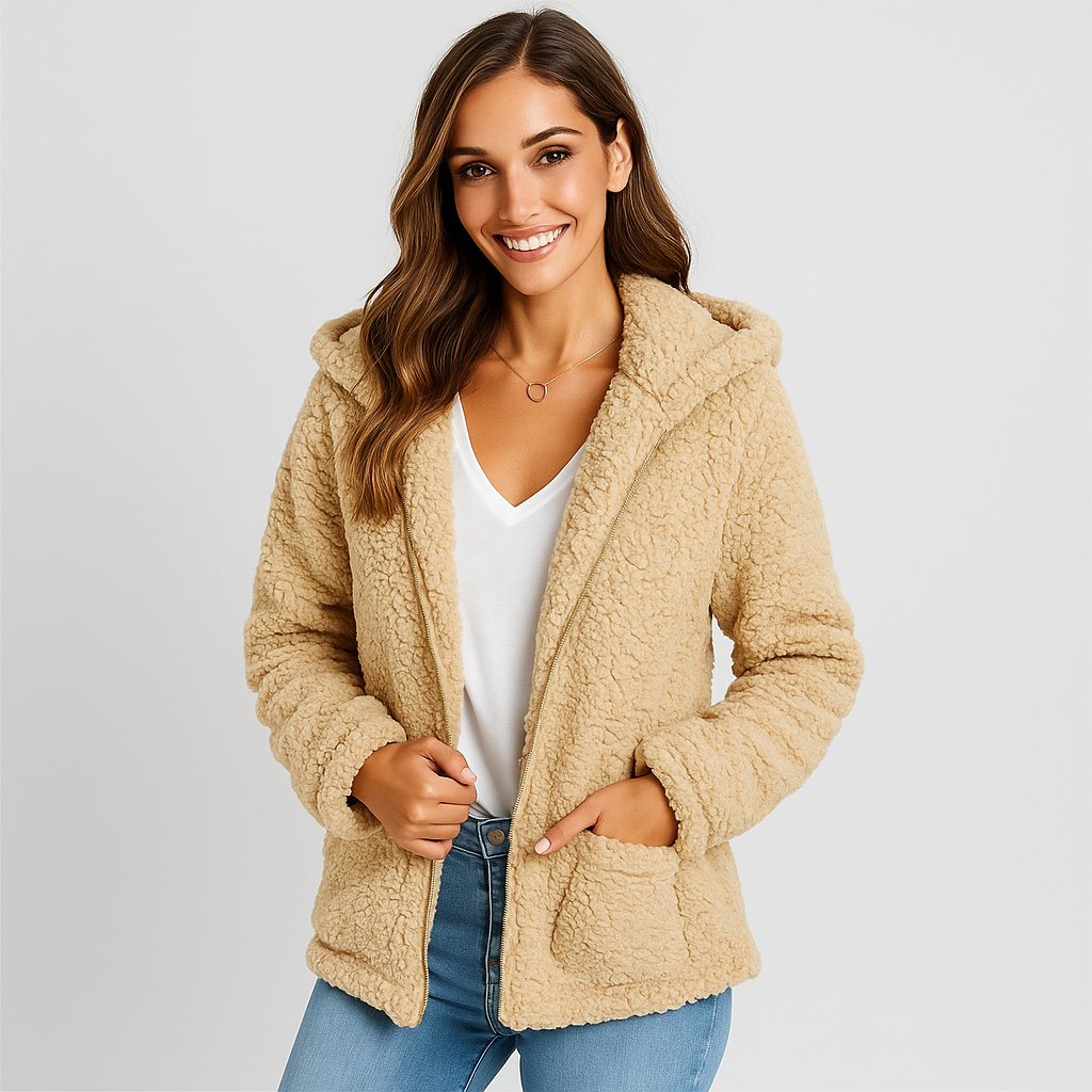 Krohn-e | Fleecejacke mit Kapuze für Damen Yverine