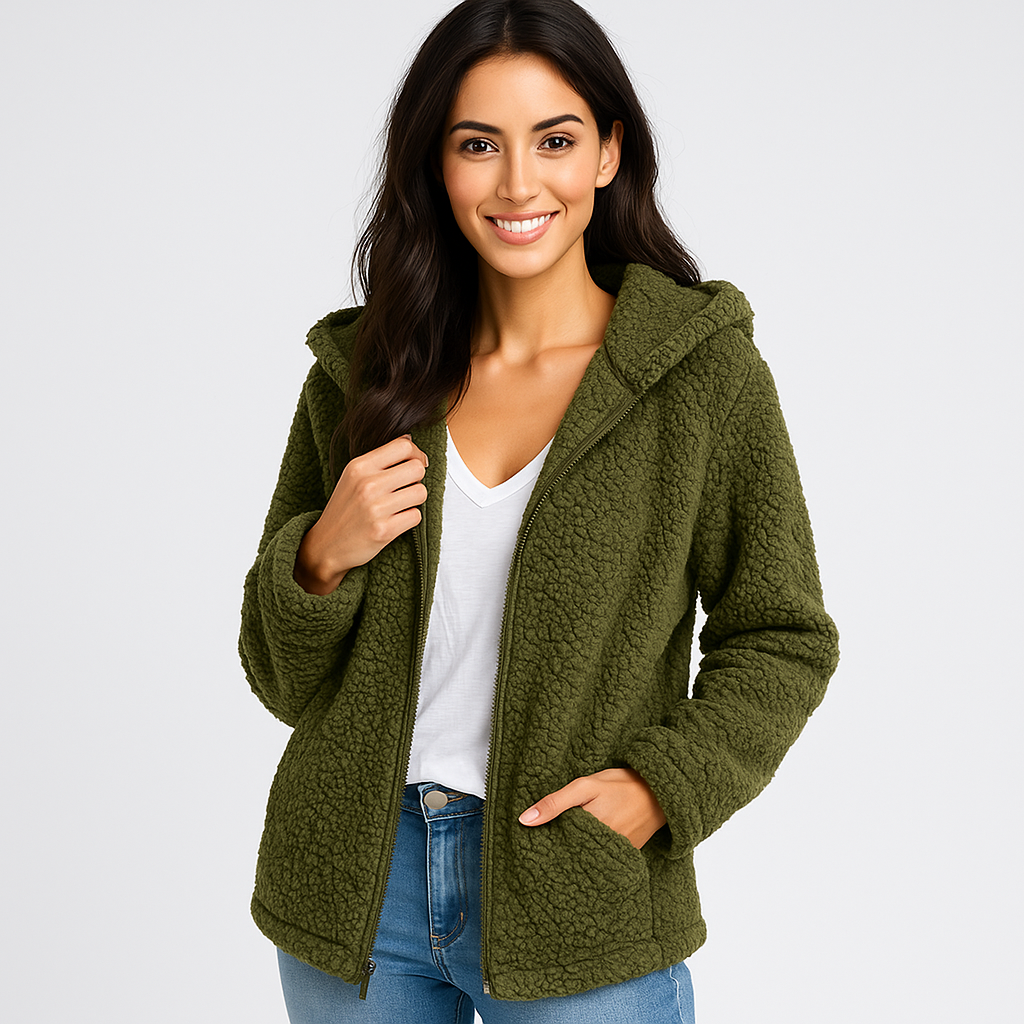 Krohn-e | Fleecejacke mit Kapuze für Damen Yverine