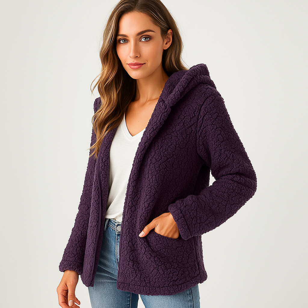 Krohn-e | Fleecejacke mit Kapuze für Damen Yverine