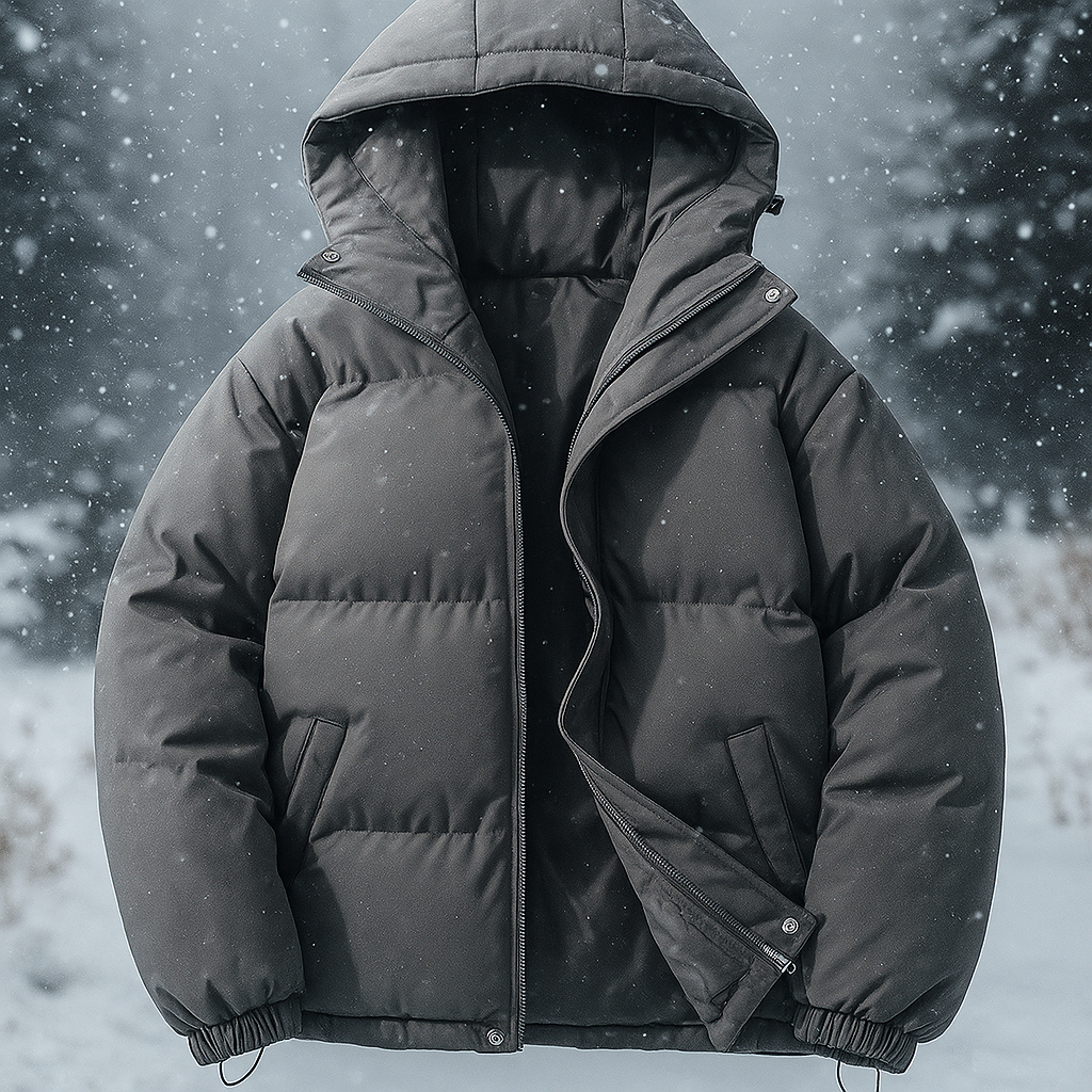 Krohn-e | Kurze gepolsterte Jacke mit Kapuze Stilla