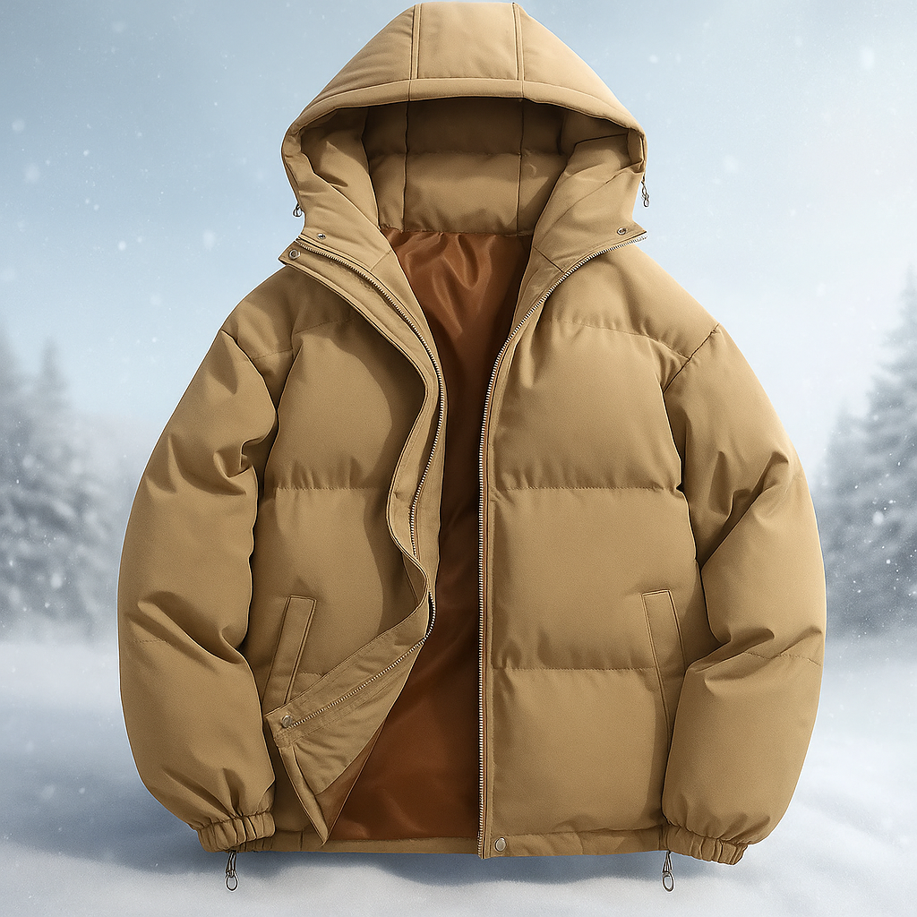 Krohn-e | Kurze gepolsterte Jacke mit Kapuze Stilla
