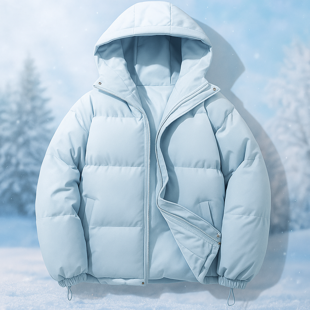 Krohn-e | Kurze gepolsterte Jacke mit Kapuze Stilla