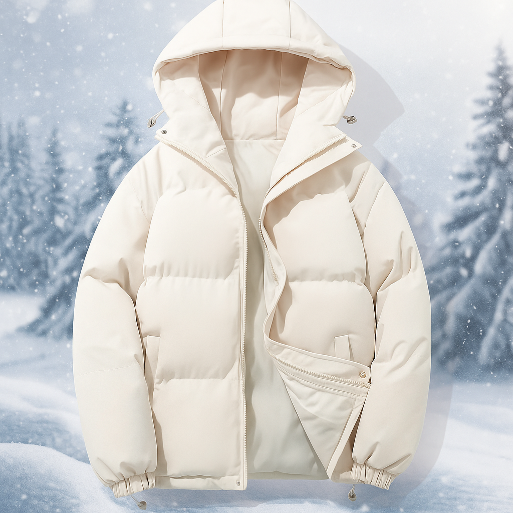 Krohn-e | Kurze gepolsterte Jacke mit Kapuze Stilla