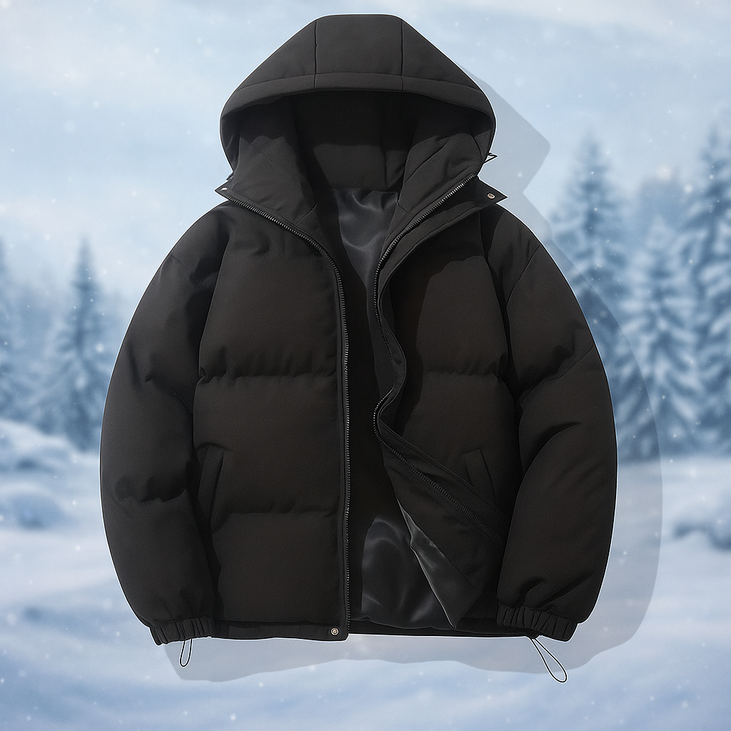 Krohn-e | Kurze gepolsterte Jacke mit Kapuze Stilla