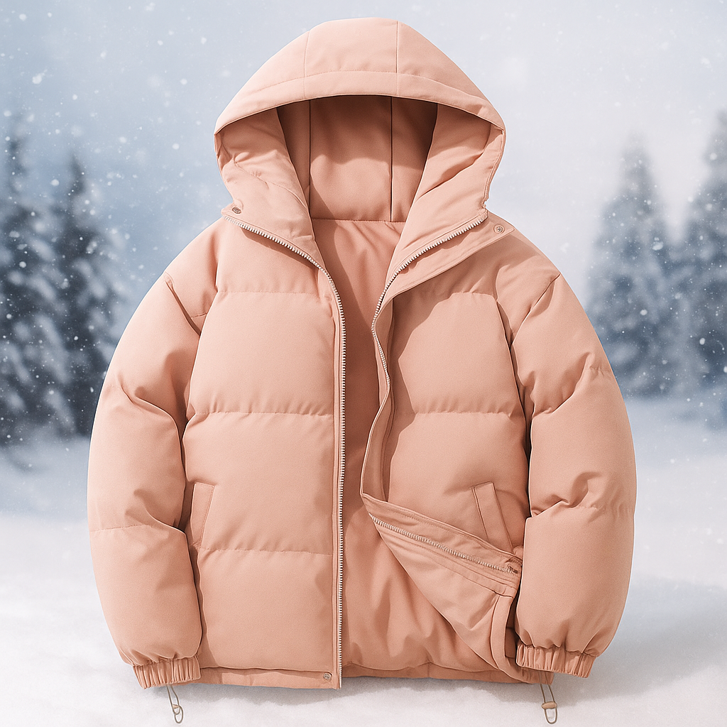 Krohn-e | Kurze wattierte Jacke mit Kapuze