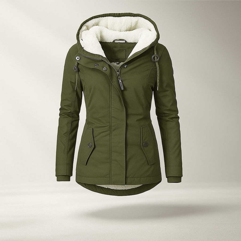 Krohn-e | Fleecejacke mit verstellbarer Kapuze