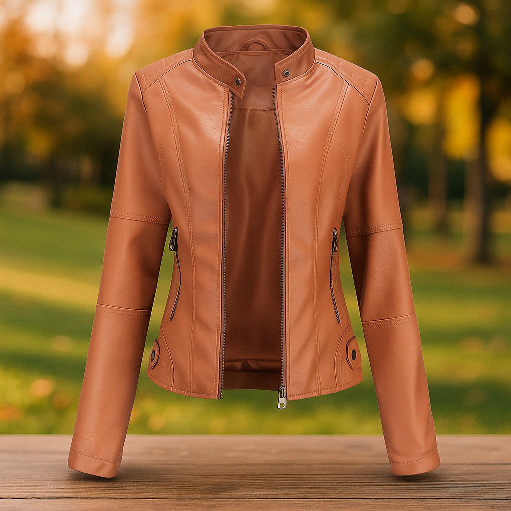 Krohn-e | Biker-Lederjacke für Damen Annelise